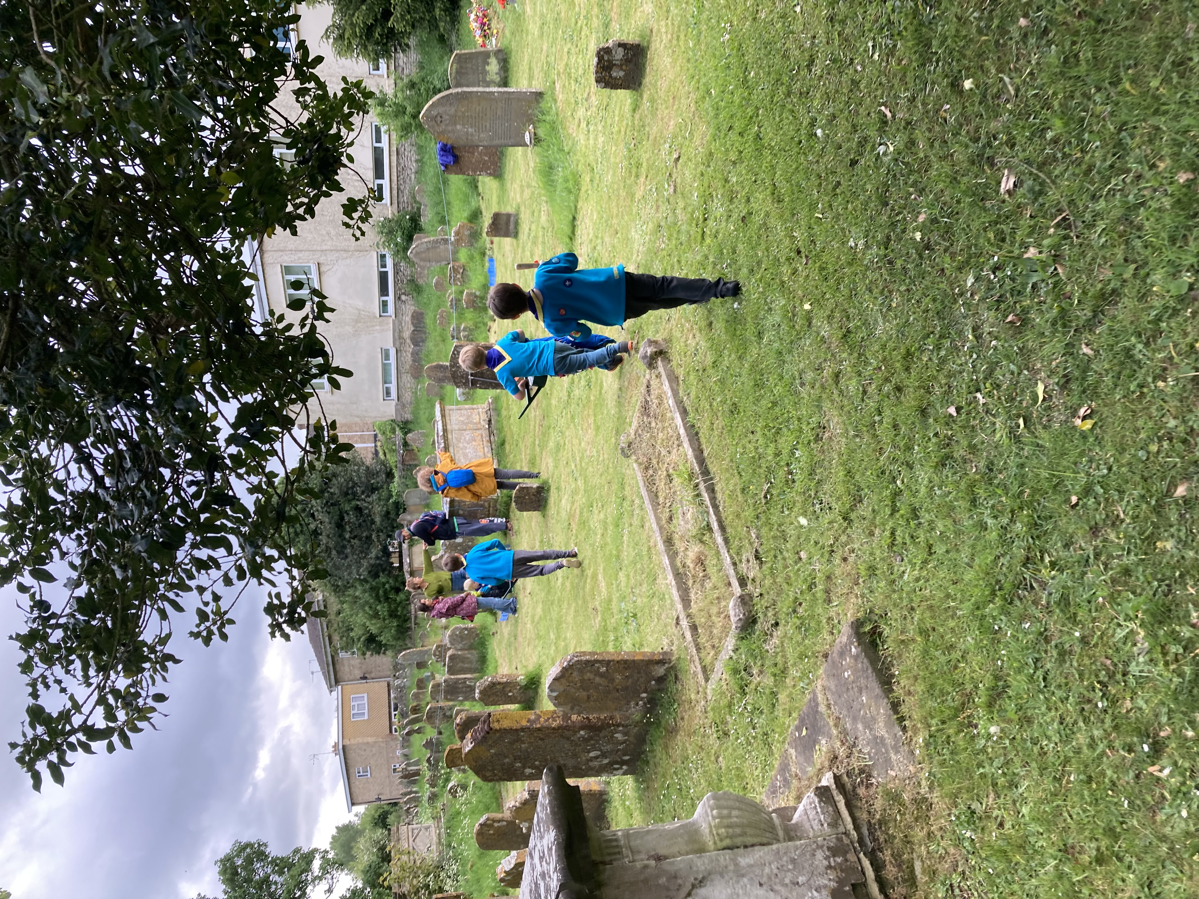 Join the Beavers for wildflower planting in the Churchyard...