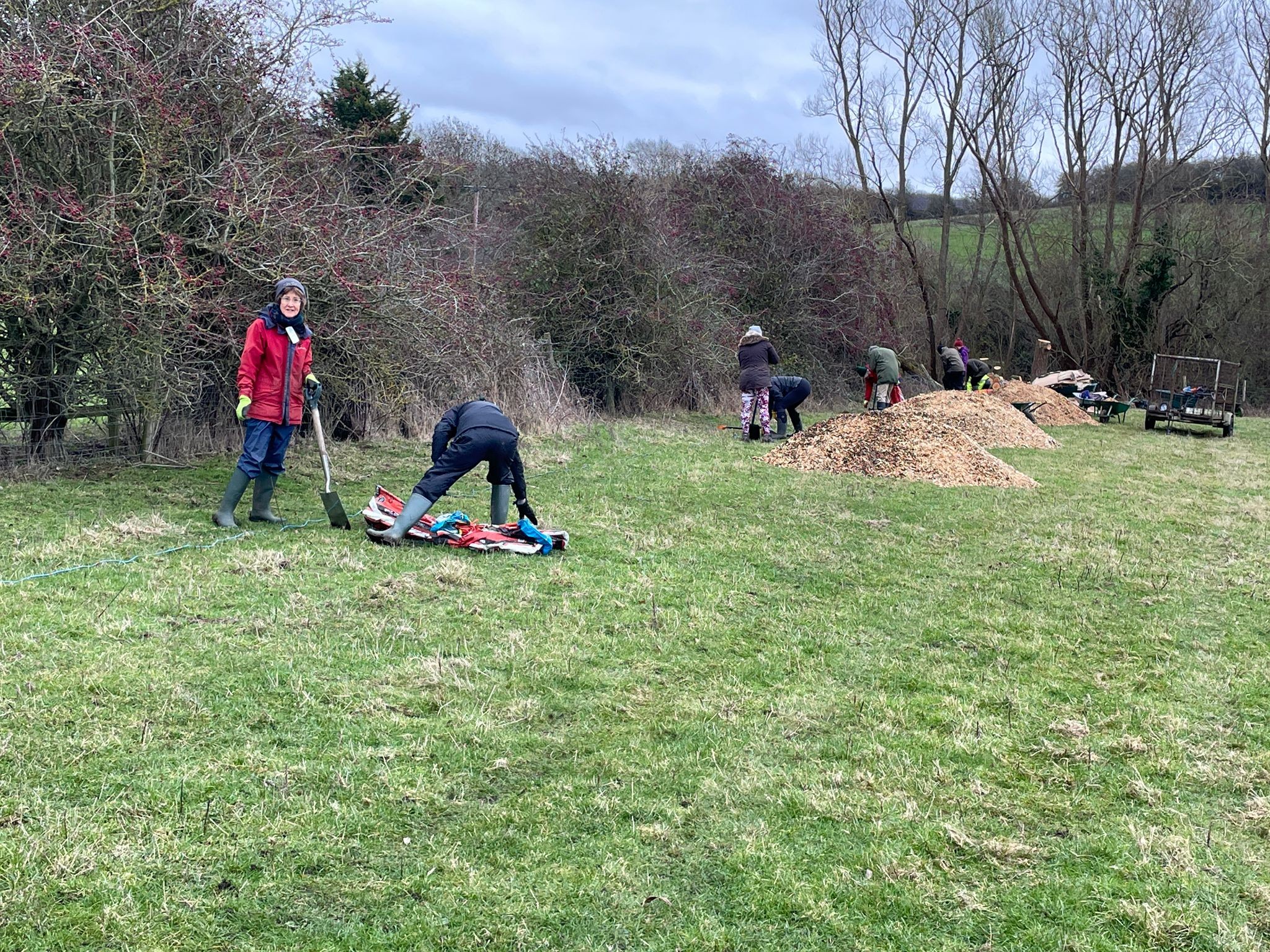 Hedge Planting on Swinford Meadows Jan26